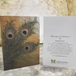 Inspirational Art Card 5″x7″ – Beauty in Turbulence (Pack of 3 cards)