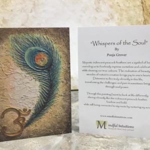 Inspirational Art Card 5″x7″ – Whispers of the Soul (Pack of 3 cards)