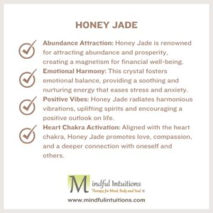 Honey Jade Crystal Bracelet Infused with Healing Reiki Energy & Vedic Mantras