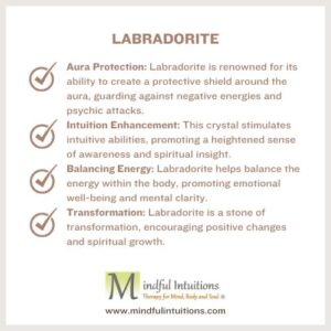 Labradorite Crystal Infused with Healing Reiki Energy & Vedic Mantras